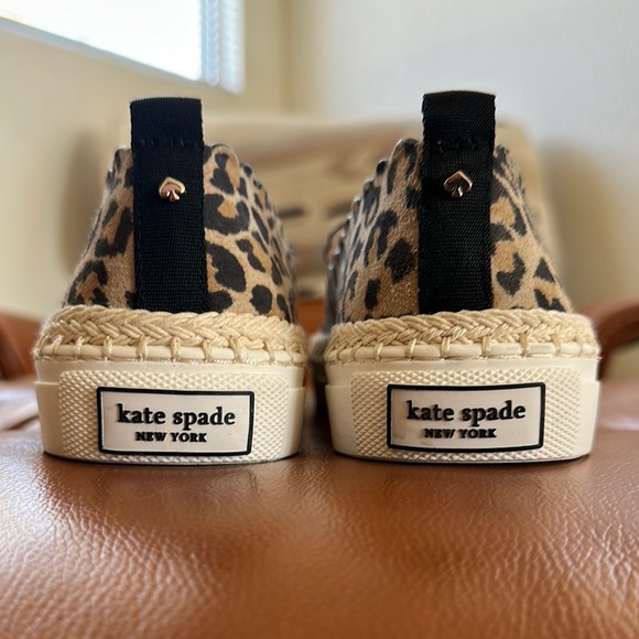 Kate Spade Leopard Slip On Shoes in Excellent Condition Size 8 - Picture 4 of 8